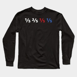 Math 1-5 2-5 1-5 1-5 - Funny Match Teacher Gift Shirt Long Sleeve T-Shirt